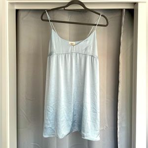 Wilfred Blue “Lover” Satin Babydoll Dress (Size S)